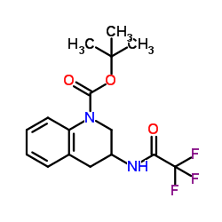 tert-butyl 3-(2,2,2-trifluoroacetamido)-3,4-dihydroquinoline-1(2H)-carboxylate结构式