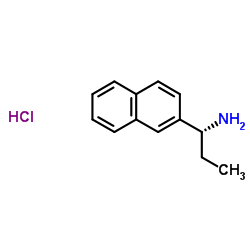 (R)-1-(萘-2-基)丙-1-胺盐酸盐结构式
