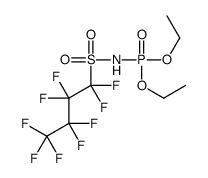 N-diethoxyphosphoryl-1,1,2,2,3,3,4,4,4-nonafluorobutane-1-sulfonamide结构式