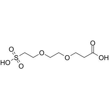 Carboxy-PEG2-sulfonic acid结构式