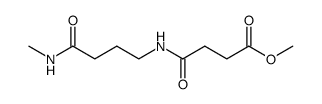 N-(3-Methylcarbamoyl-propyl)-succinamic acid methyl ester Structure