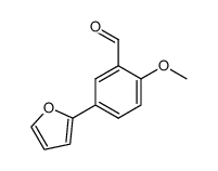 5-(furan-2-yl)-2-methoxybenzaldehyde Structure