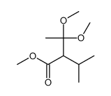 methyl 3,3-dimethoxy-2-propan-2-ylbutanoate结构式