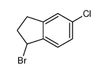 1-bromo-5-chloro-2,3-dihydro-1H-indene structure