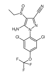 5-amino-3-cyano-1-(2,6-dichloro-4-trifluoromethoxyphenyl)-4-ethylsulfinylpyrazole Structure