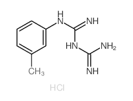 [N-[N-(3-methylphenyl)carbamimidoyl]carbamimidoyl]azanium chloride Structure