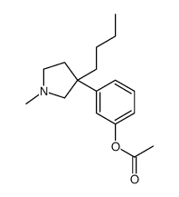 [3-(3-butyl-1-methylpyrrolidin-3-yl)phenyl] acetate结构式