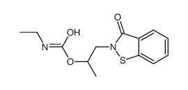 1-(3-oxo-1,2-benzothiazol-2-yl)propan-2-yl N-ethylcarbamate Structure