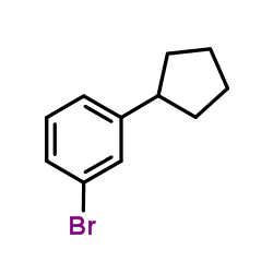 1-Bromo-3-cyclopentylbenzene结构式