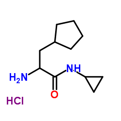 3-Cyclopentyl-N-cyclopropylalaninamide hydrochloride (1:1)图片