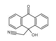 9-hydroxy-9-cyanomethyl-10-anthrone结构式