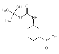 BOC-TRANS-1,3-AMINOCYCLOHEXANE CARBOXYLIC ACID structure