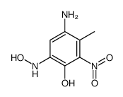 4-amino-6-(hydroxyamino)-3-methyl-2-nitrophenol结构式