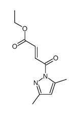 (E)-ethyl 4-(3,5-dimethyl-1H-pyrazol-1-yl)-4-oxobut-2-enoate结构式