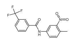 Benzamide, N-(4-Methyl-3-nitrophenyl)-3-(trifluoromethyl)- structure