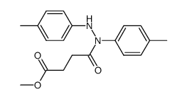 methyl 4-(1,2-di-p-tolylhydrazinyl)-4-oxobutanoate Structure