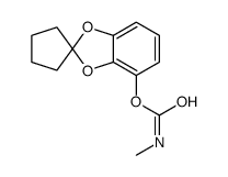spiro[1,3-benzodioxole-2,1'-cyclopentane]-4-yl N-methylcarbamate结构式