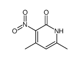 4,6-二甲基-3-硝基吡啶-2(1H)-酮结构式