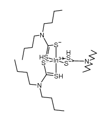 indium(III) tris(di-n-butyldithiocarbamate)结构式