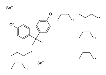 [isopropylidenebis(p-phenyleneoxy)]bis[tributylstannane]结构式