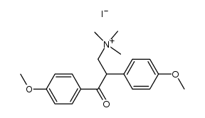 [2,3-bis-(4-methoxy-phenyl)-3-oxo-propyl]-trimethyl-ammonium, iodide Structure