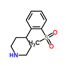 4-[2-(Methylsulfonyl)phenyl]piperidine结构式