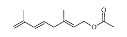 3,7-dimethyl-2,5,7-octatrienyl acetate结构式