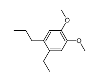 1-Ethyl-4,5-dimethoxy-2-propylbenzene结构式