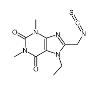 7-Ethyl-3,7-dihydro-8-(isothiocyanatomethyl)-1,3-dimethyl-1H-purine-2,6-dione Structure