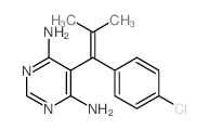 4,6-Pyrimidinediamine,5-[1-(4-chlorophenyl)-2-methyl-1-propen-1-yl]- structure