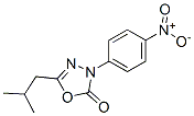 2-Isobutyl-4-(p-nitrophenyl)-1,3,4-oxadiazol-5(4H)-one结构式