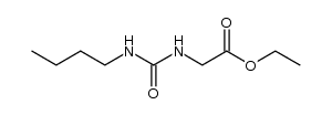 N-butyl-N'-[(ethoxycarbonyl)methyl]urea Structure