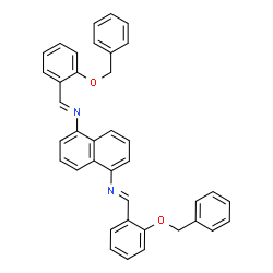 N,N'-bis[2-(benzyloxy)benzylidene]-1,5-naphthalenediamine结构式