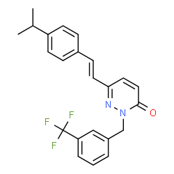 6-(4-ISOPROPYLSTYRYL)-2-[3-(TRIFLUOROMETHYL)BENZYL]-3(2H)-PYRIDAZINONE Structure