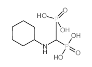 [(cyclohexylamino)methylene]-1,1-bisphosphonate Structure