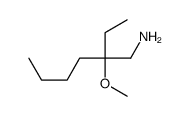 1-Hexanamine,2-ethyl-2-methoxy-结构式