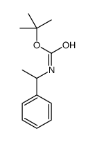 1-苯基乙基氨基甲酸叔丁酯结构式