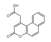 3-oxo-3H-naphtho[1,2-b]pyran-1-acetic acid Structure