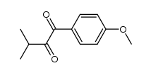 1-(4-methoxyphenyl)-3-methylbutane-1,2-dione结构式