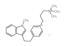 trimethyl-[3-[4-[2-(1-methylindol-3-yl)ethyl]pyridin-1-yl]propyl]azanium picture