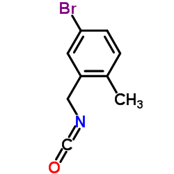 4-Bromo-2-(isocyanatomethyl)-1-methylbenzene结构式