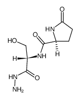 L-pyroglutamyl-L-serine hydrazide Structure