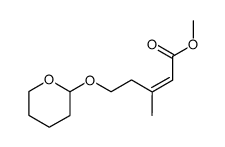 methyl (Z)-3-methyl-5-[(2-tetrahydropyranyl)oxy]pent-2-enoate Structure