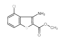Methyl3-amino-4-chloro-1-benzothiophene-2-carboxylate Structure