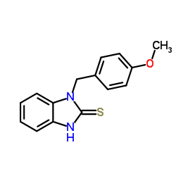 1-(4-Methoxybenzyl)-1,3-dihydro-2H-benzimidazole-2-thione结构式