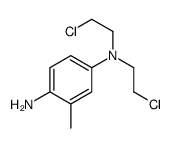 4-N,4-N-bis(2-chloroethyl)-2-methylbenzene-1,4-diamine Structure