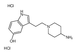 3-[2-(4-aminopiperidin-1-yl)ethyl]-1H-indol-5-ol,dihydrochloride结构式