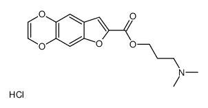 3-(furo[2,3-g][1,4]benzodioxine-7-carbonyloxy)propyl-dimethylazanium,chloride结构式