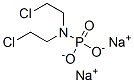 N,N-Bis(2-chloroethyl)amidophosphoric acid disodium salt structure