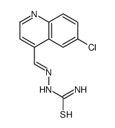 2-((6-CHLOROQUINOLIN-4-YL)METHYLENE)HYDRAZINECARBOTHIOAMIDE Structure